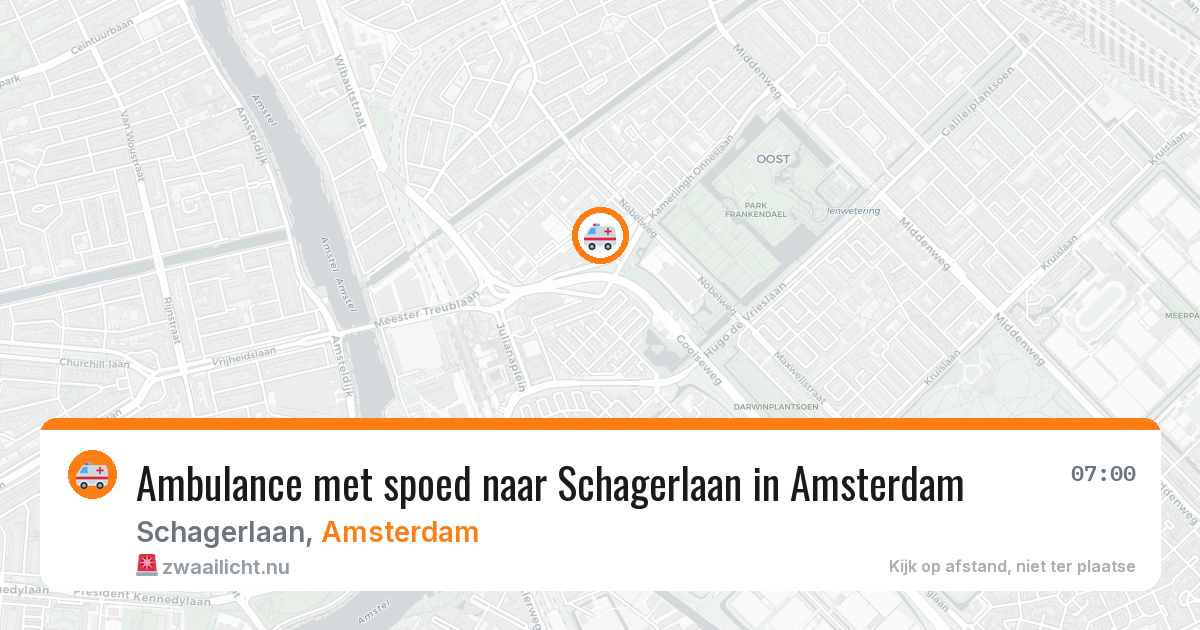 Ambulance met spoed naar Schagerlaan in Amsterdam — 30 mrt 2026