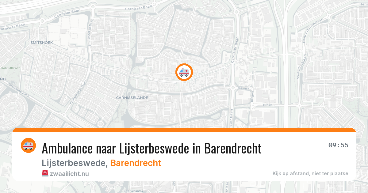 Ambulance naar Lijsterbeswede in Barendrecht — 22 jul 2026