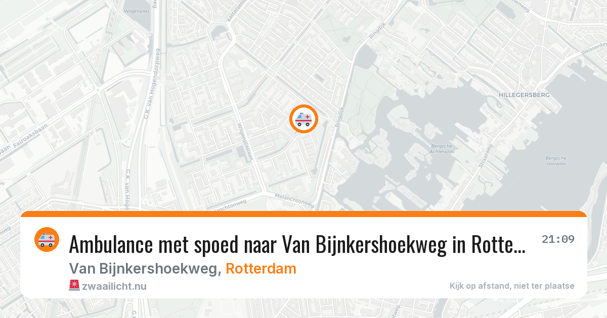 Ambulance met spoed naar Van Bijnkershoekweg in Rotterdam — 22 jul 2026