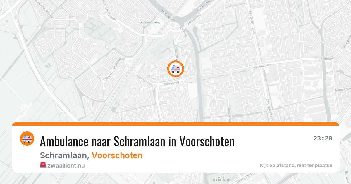 Ambulance naar Schramlaan in Voorschoten — 12 jul 2026