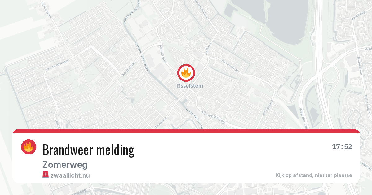 Brandweer melding — 4 mei 2026