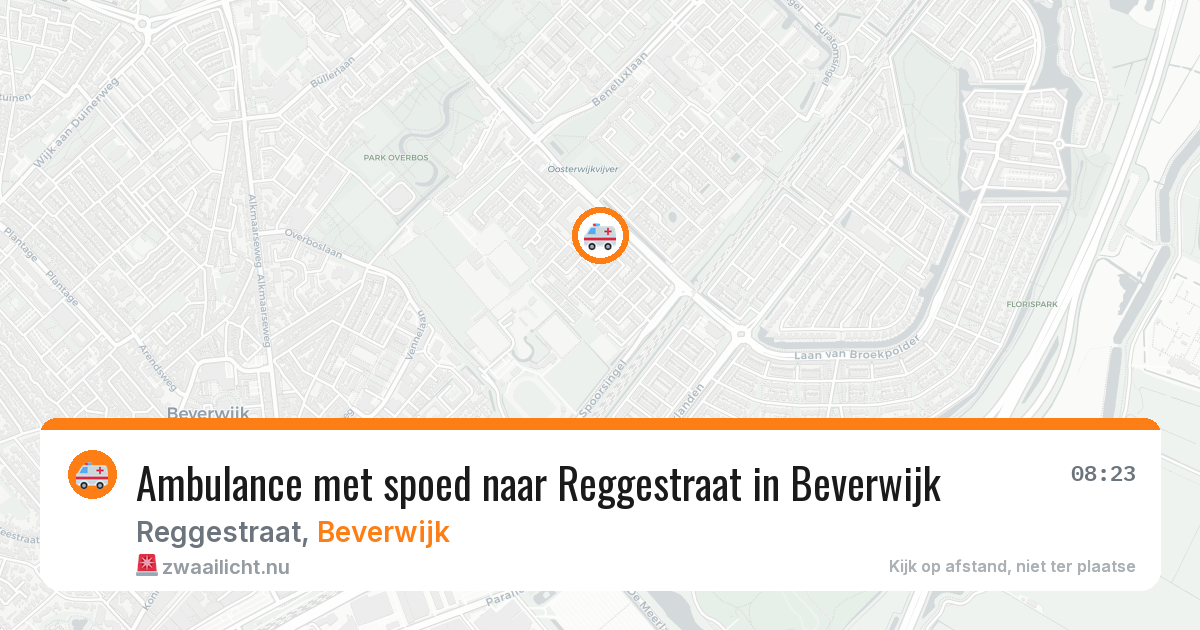 Ambulance met spoed naar Reggestraat in Beverwijk — 18 jan 2026
