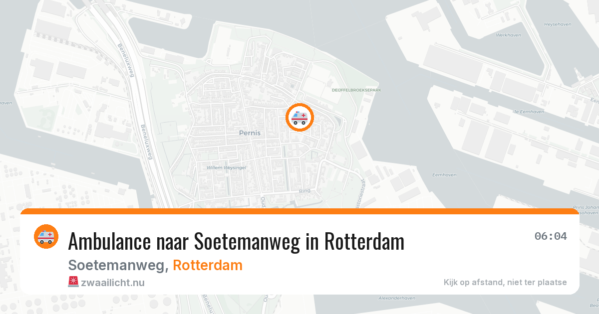 Ambulance naar Soetemanweg in Rotterdam — 23 jul 2026