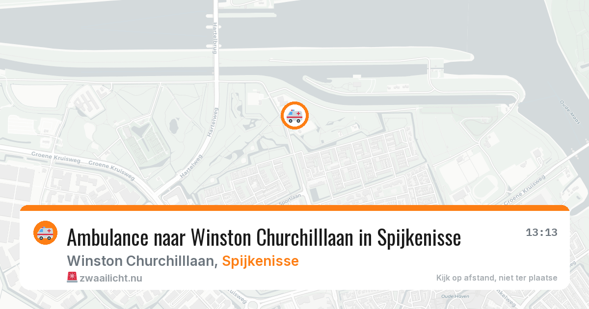 Ambulance naar Winston Churchilllaan in Spijkenisse — 4 jun 2026