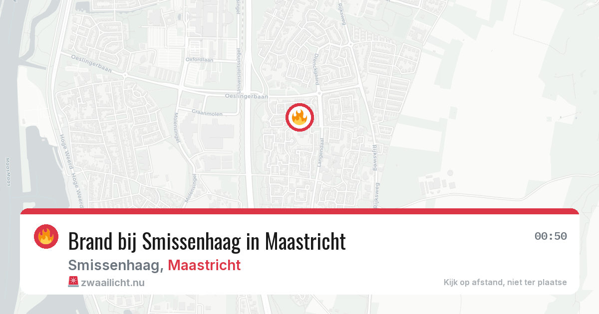 Brand bij Smissenhaag in Maastricht — 4 apr 2026