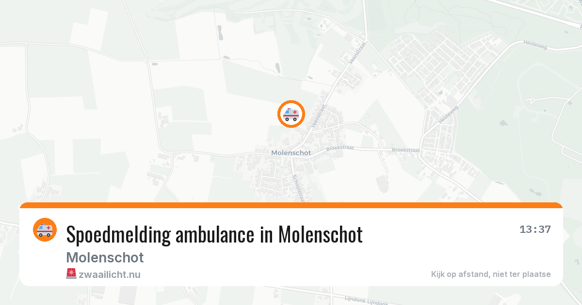 Spoedmelding ambulance in Molenschot — 5 apr 2026