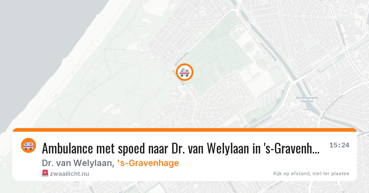 Ambulance met spoed naar Dr. van Welylaan in 's-Gravenhage — 7 mei 2026