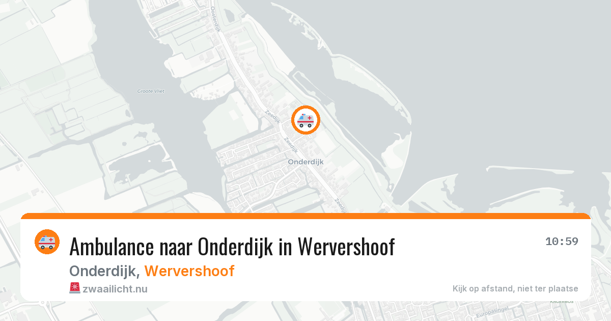 Ambulance naar Onderdijk in Wervershoof — 17 mrt 2026