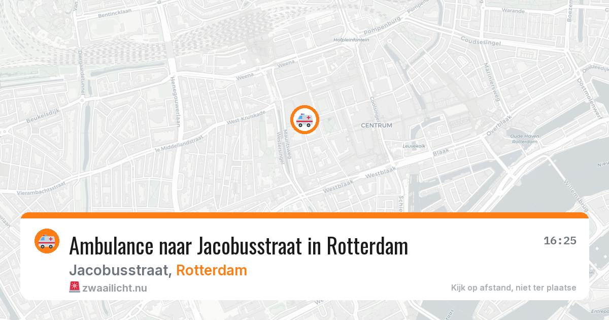 Ambulance naar Jacobusstraat in Rotterdam — 12 jul 2026