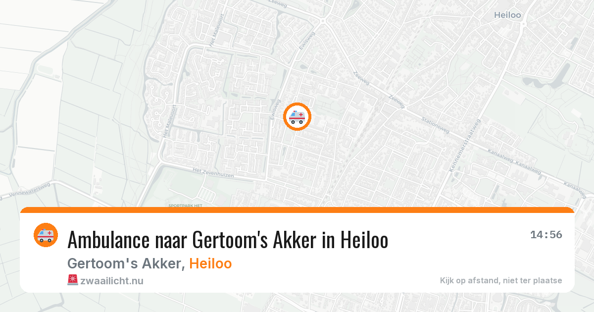 Ambulance naar Gertoom's Akker in Heiloo — 6 apr 2026