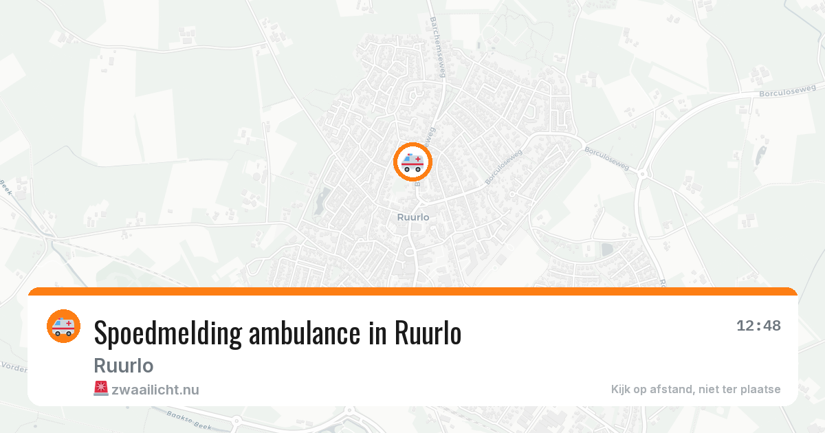 Spoedmelding ambulance in Ruurlo — 21 jul 2026