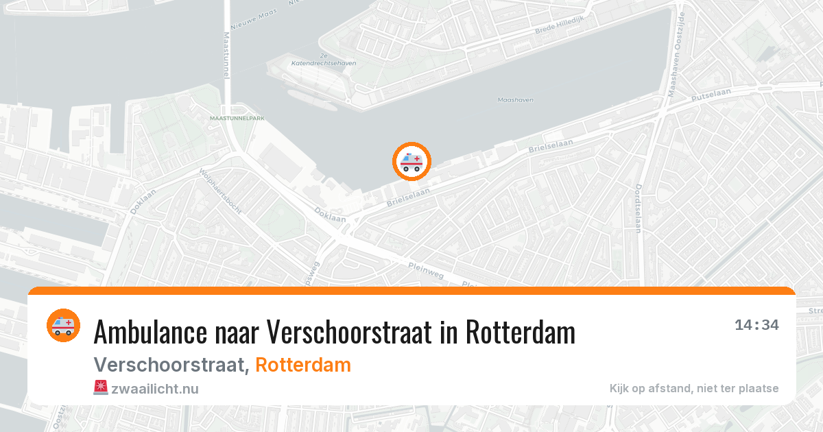 Ambulance naar Verschoorstraat in Rotterdam — 25 jul 2026