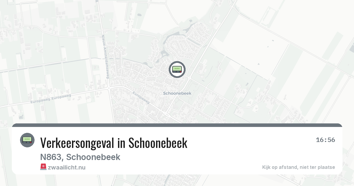 Verkeersongeval in Schoonebeek — 18 mrt 2026