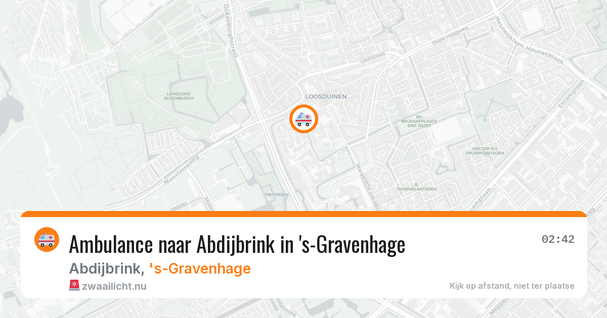 Ambulance naar Abdijbrink in 's-Gravenhage — 20 jul 2026