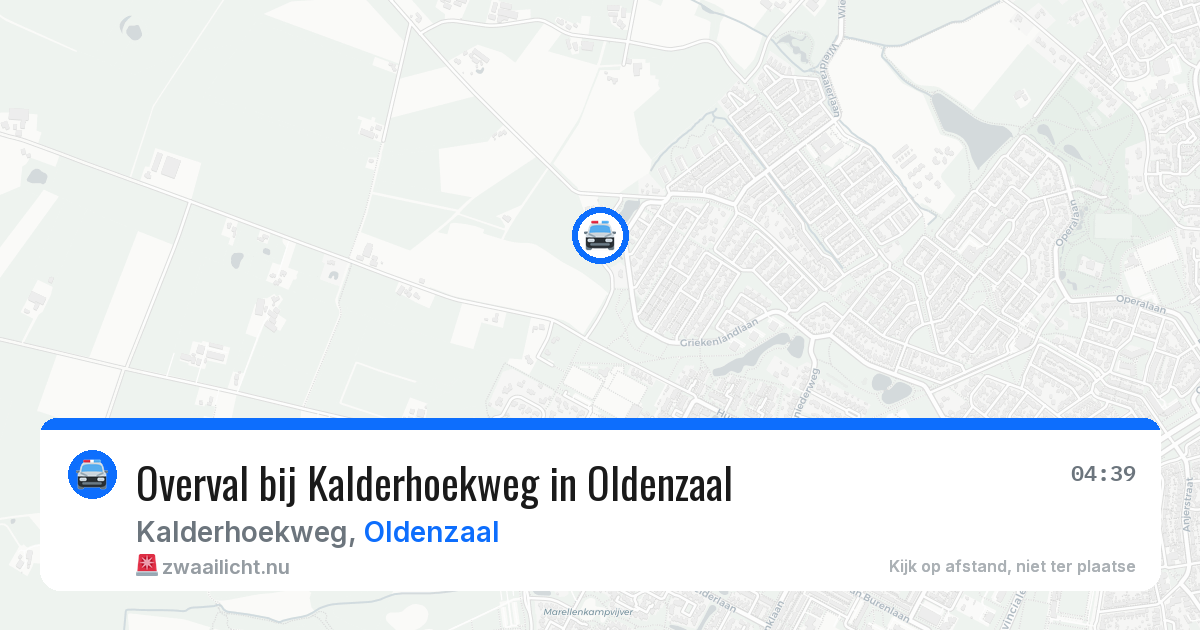 Overval bij Kalderhoekweg in Oldenzaal — 6 jun 2026