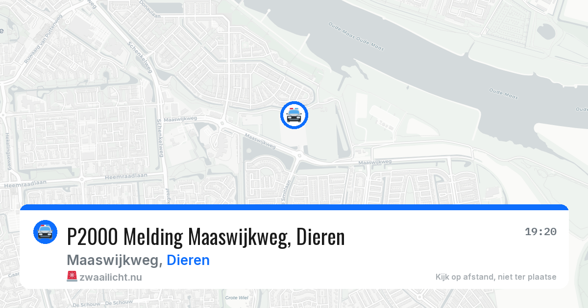 P2000 Melding Maaswijkweg, Dieren — 1 apr 2026