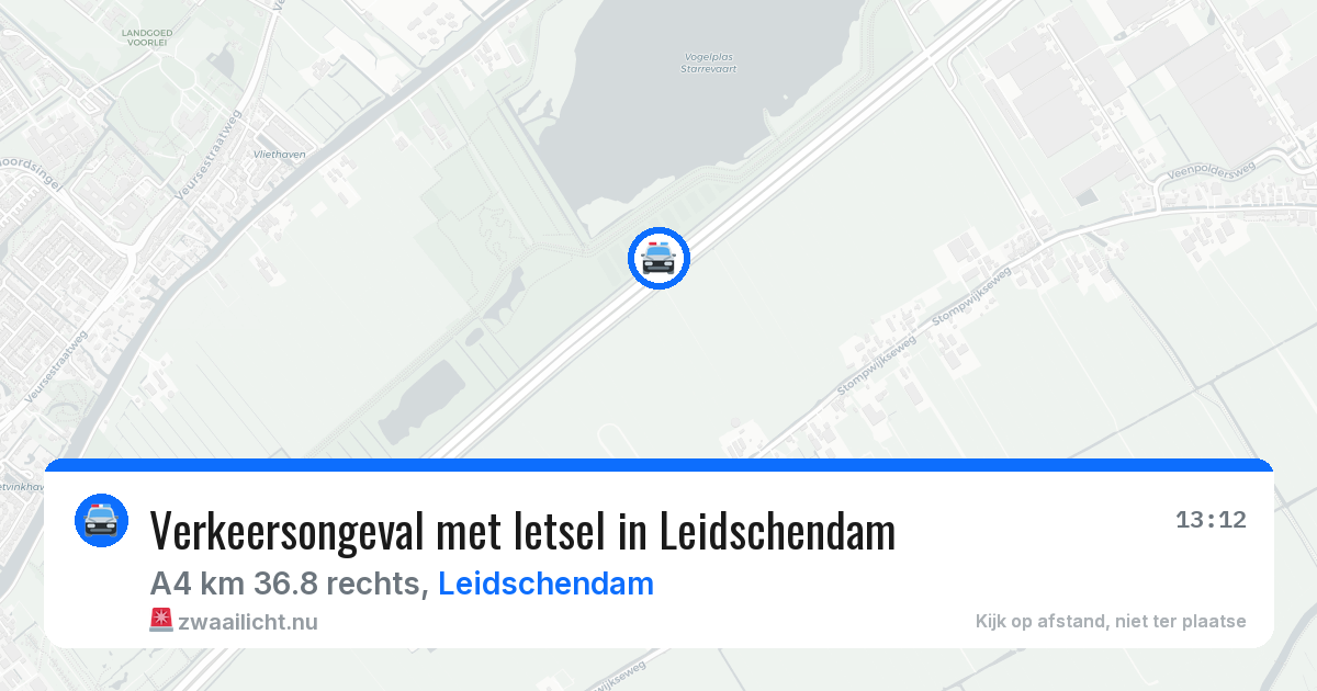 Verkeersongeval met letsel in Leidschendam — 22 mrt 2026