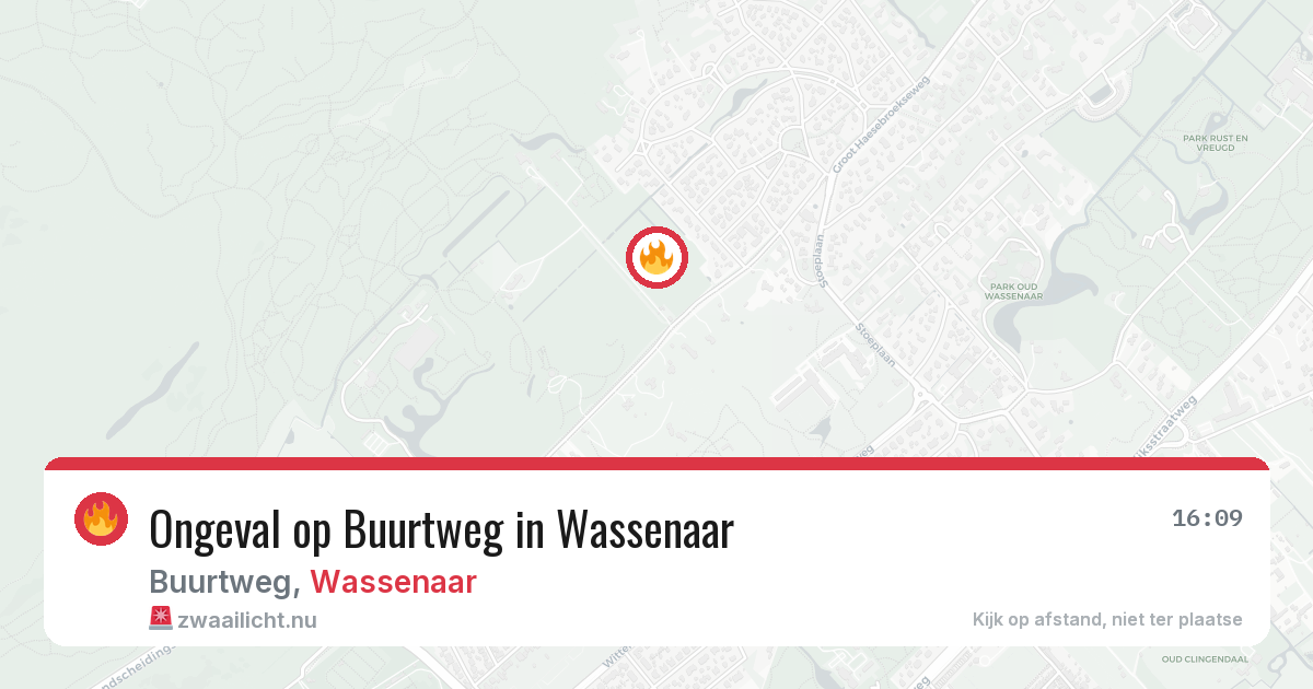 Ongeval op Buurtweg in Wassenaar — 15 jul 2026