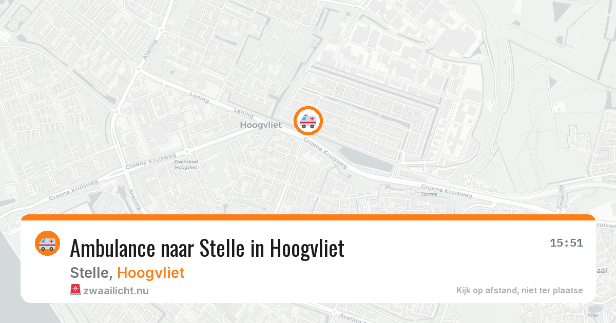 Ambulance naar Stelle in Hoogvliet — 23 jul 2026
