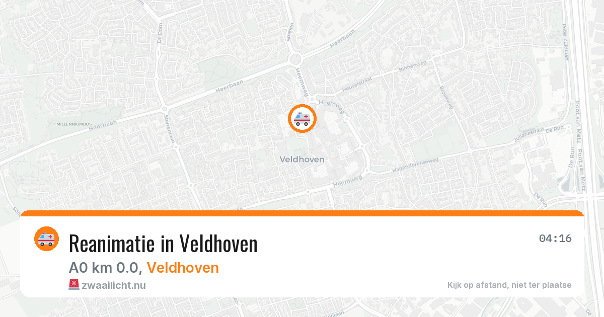 Reanimatie in Veldhoven — 20 mrt 2026