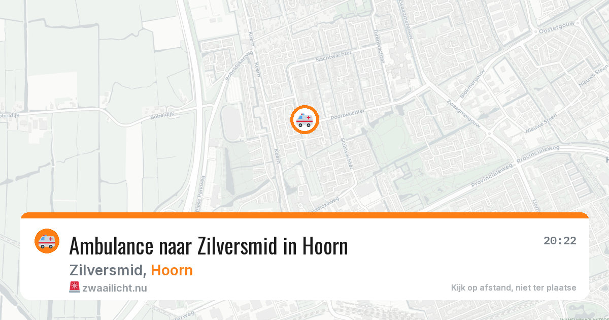 Ambulance naar Zilversmid in Hoorn — 10 jul 2026