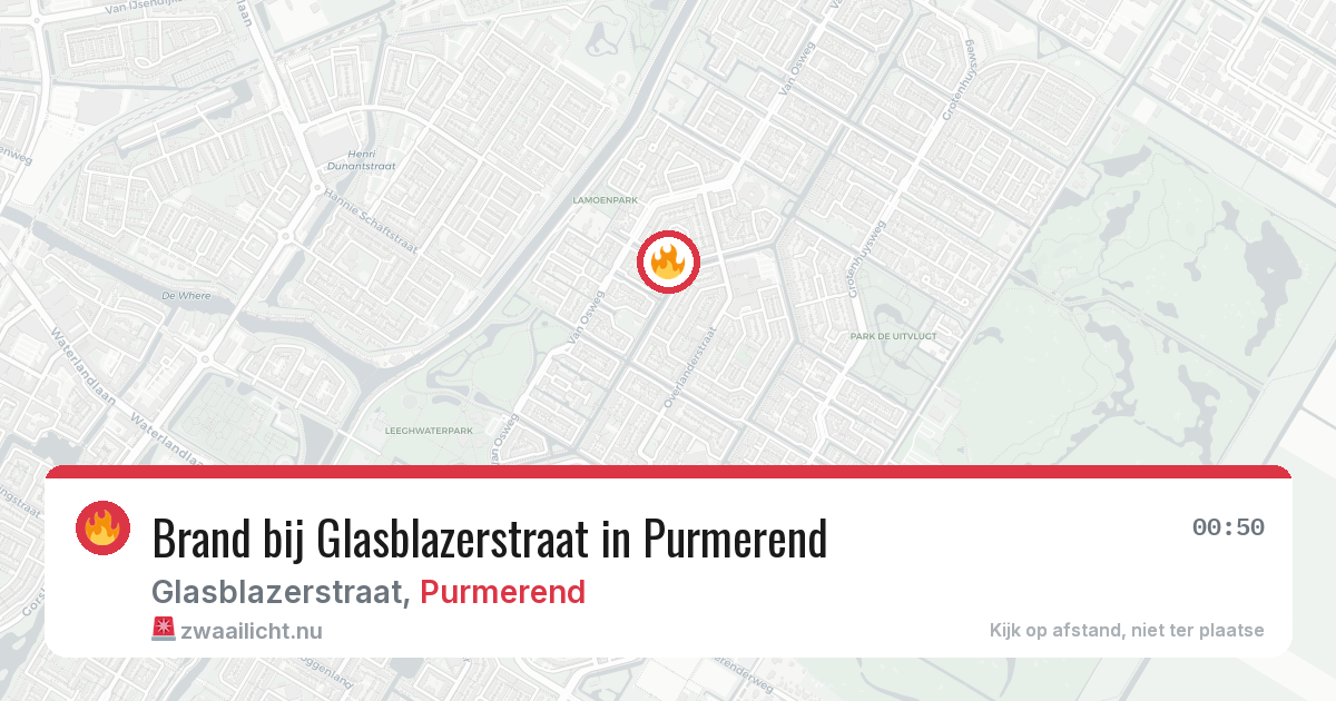 Brand bij Glasblazerstraat in Purmerend — 11 jul 2026