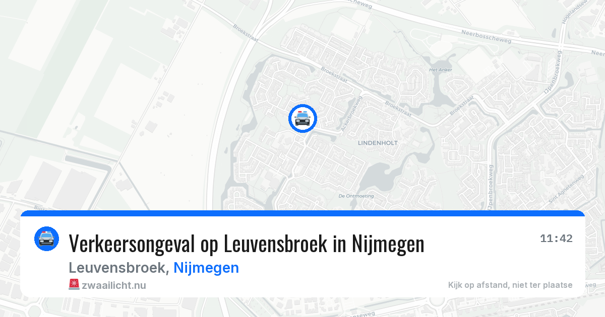 Verkeersongeval op Leuvensbroek in Nijmegen — 28 jan 2026