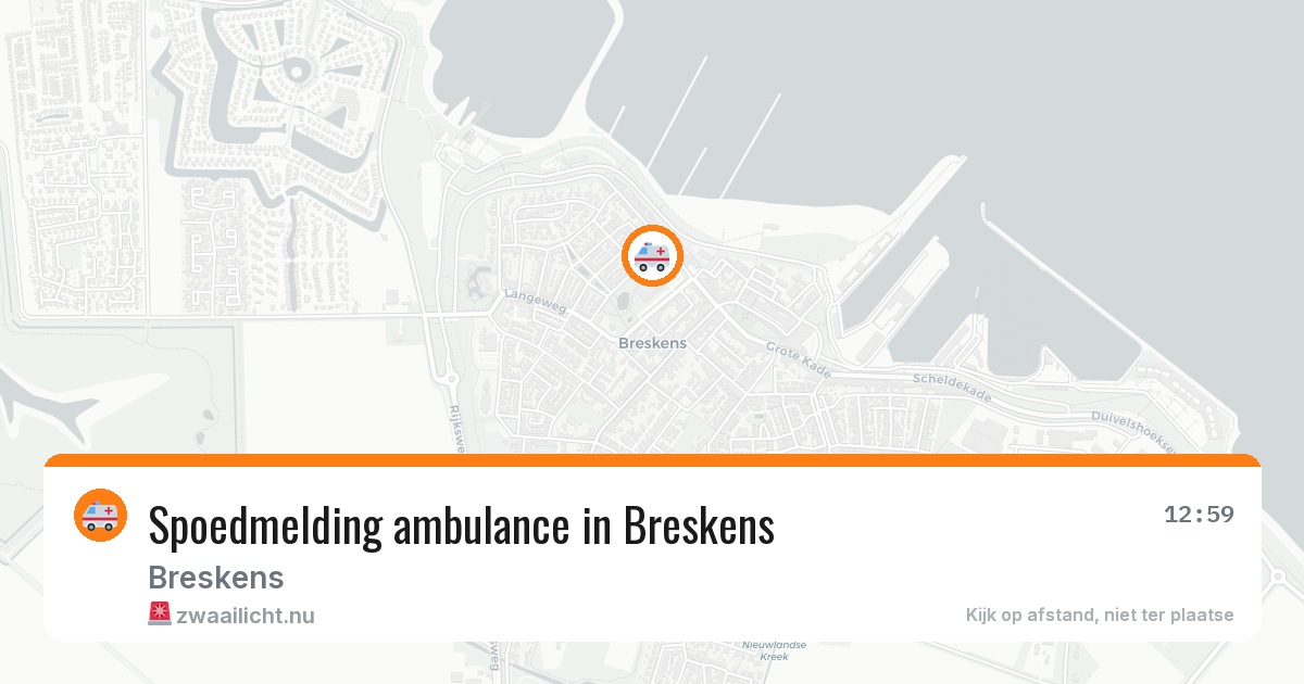 Spoedmelding ambulance in Breskens — 18 mrt 2026
