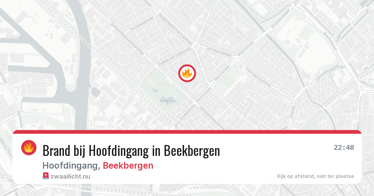 Brand bij Hoofdingang in Beekbergen — 13 mei 2026
