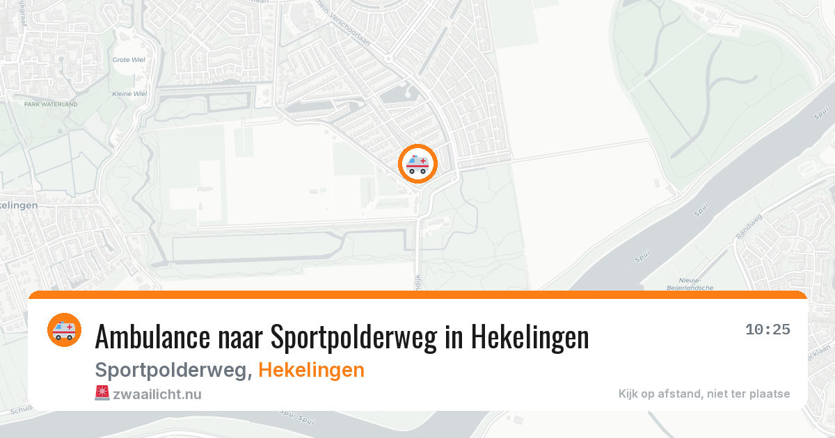 Ambulance naar Sportpolderweg in Hekelingen — 31 mei 2026
