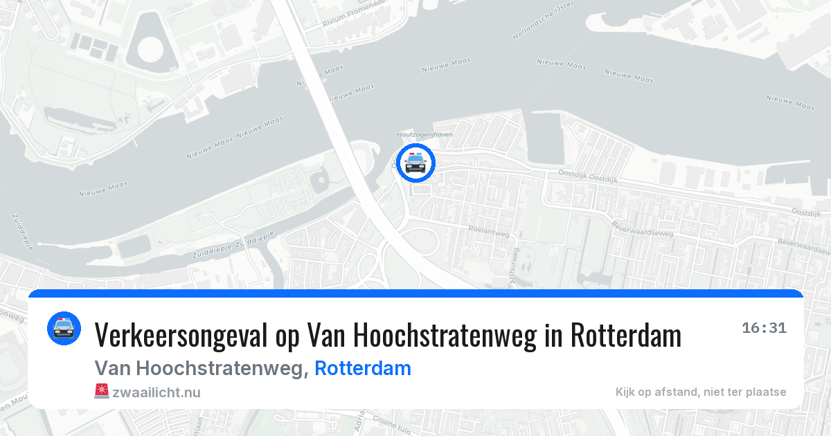 Verkeersongeval op Van Hoochstratenweg in Rotterdam — 12 mei 2026