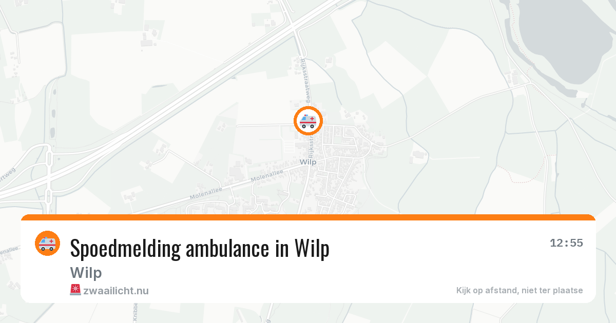 Spoedmelding ambulance in Wilp — 20 jul 2026