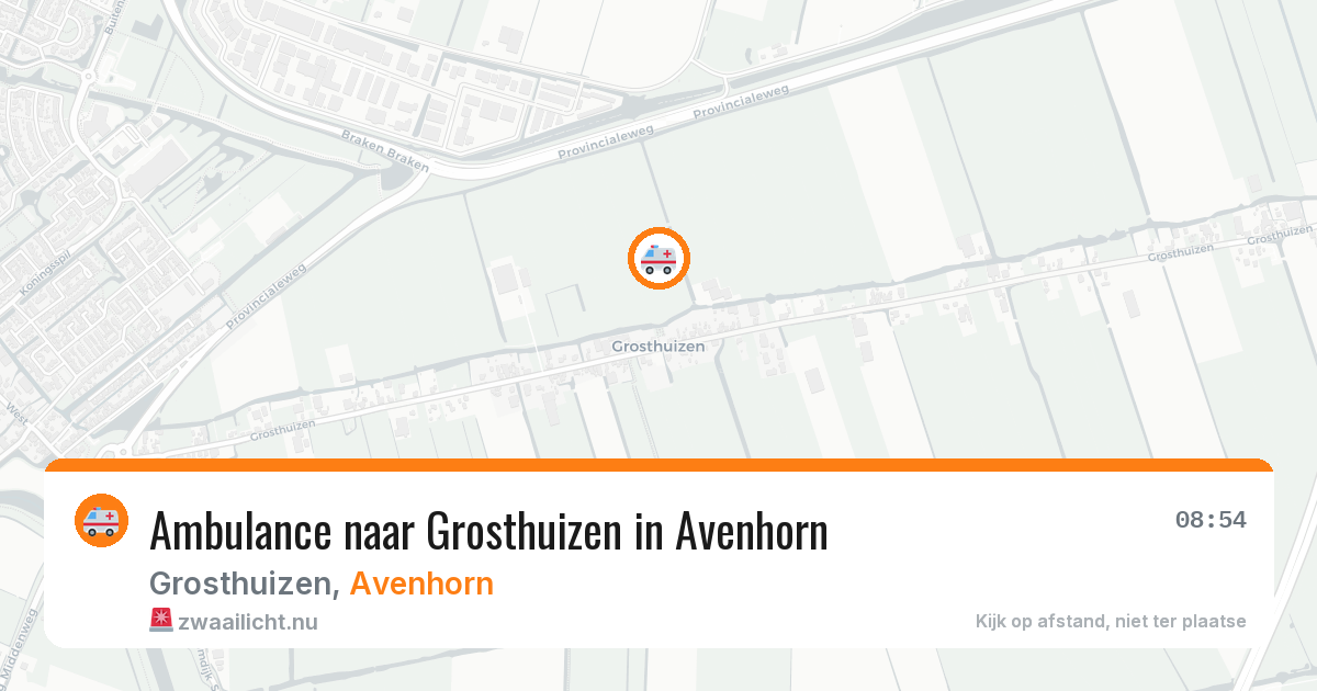 Ambulance naar Grosthuizen in Avenhorn — 21 jul 2026