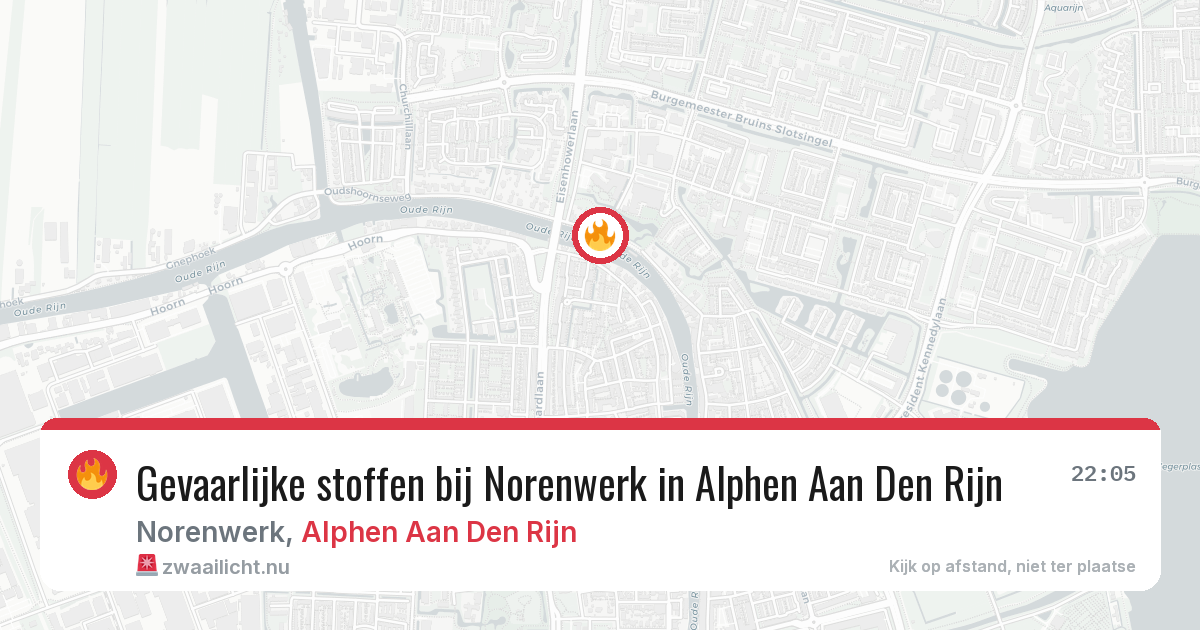 Gevaarlijke stoffen bij Norenwerk in Alphen Aan Den Rijn — 25 mei 2026