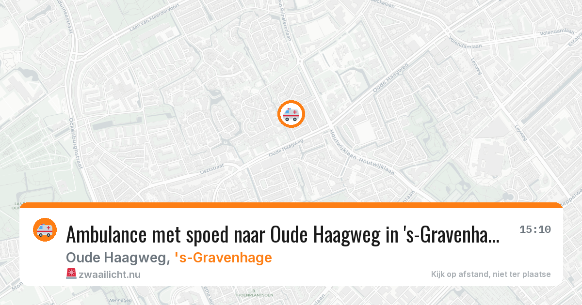 Ambulance met spoed naar Oude Haagweg in 's-Gravenhage — 24 jan 2026