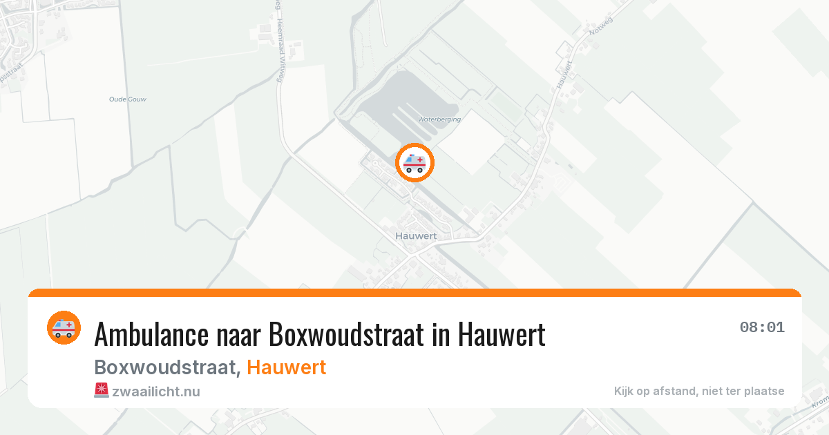 Ambulance naar Boxwoudstraat in Hauwert — 2 jul 2026