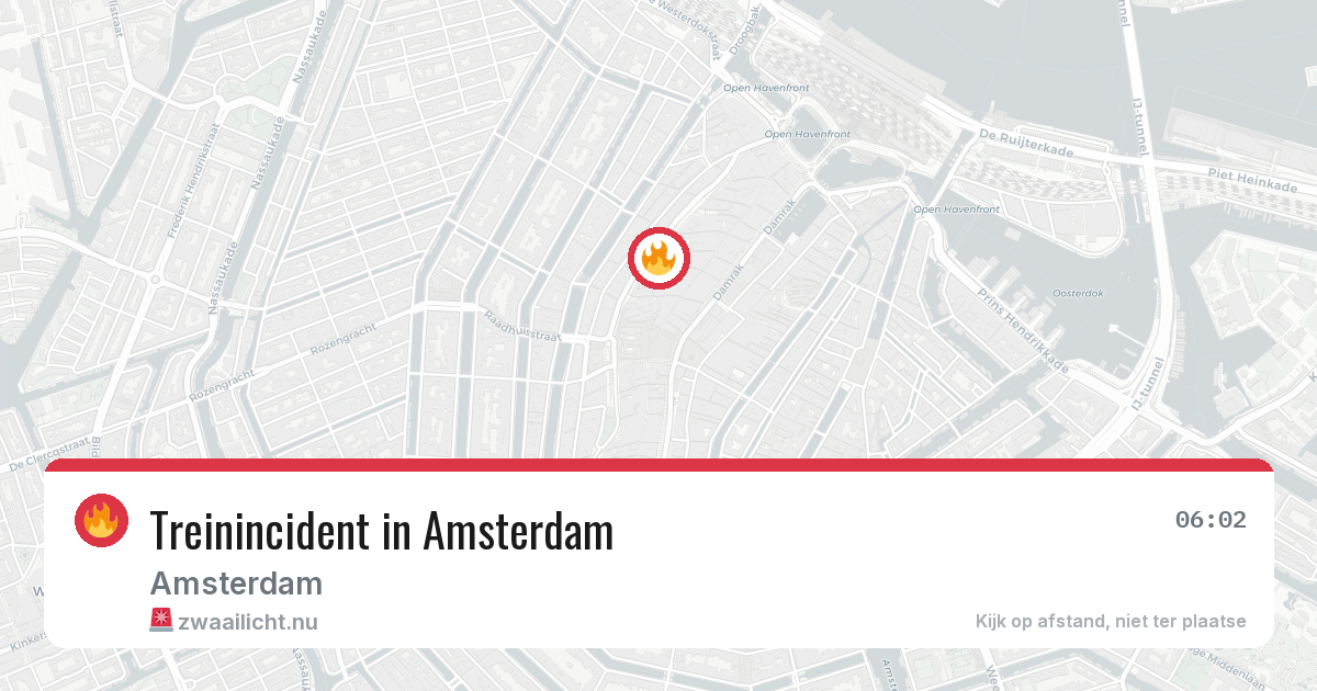 Treinincident in Amsterdam — 15 jul 2026