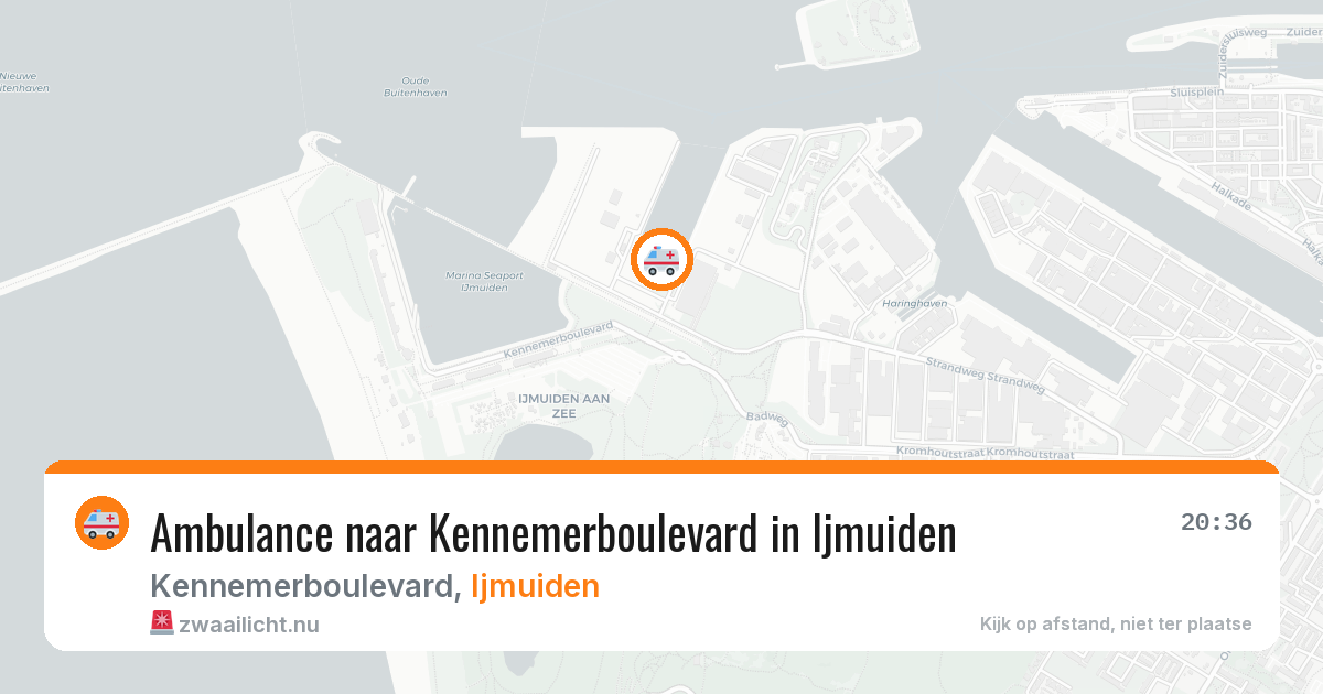 Ambulance naar Kennemerboulevard in Ijmuiden — 23 jul 2026