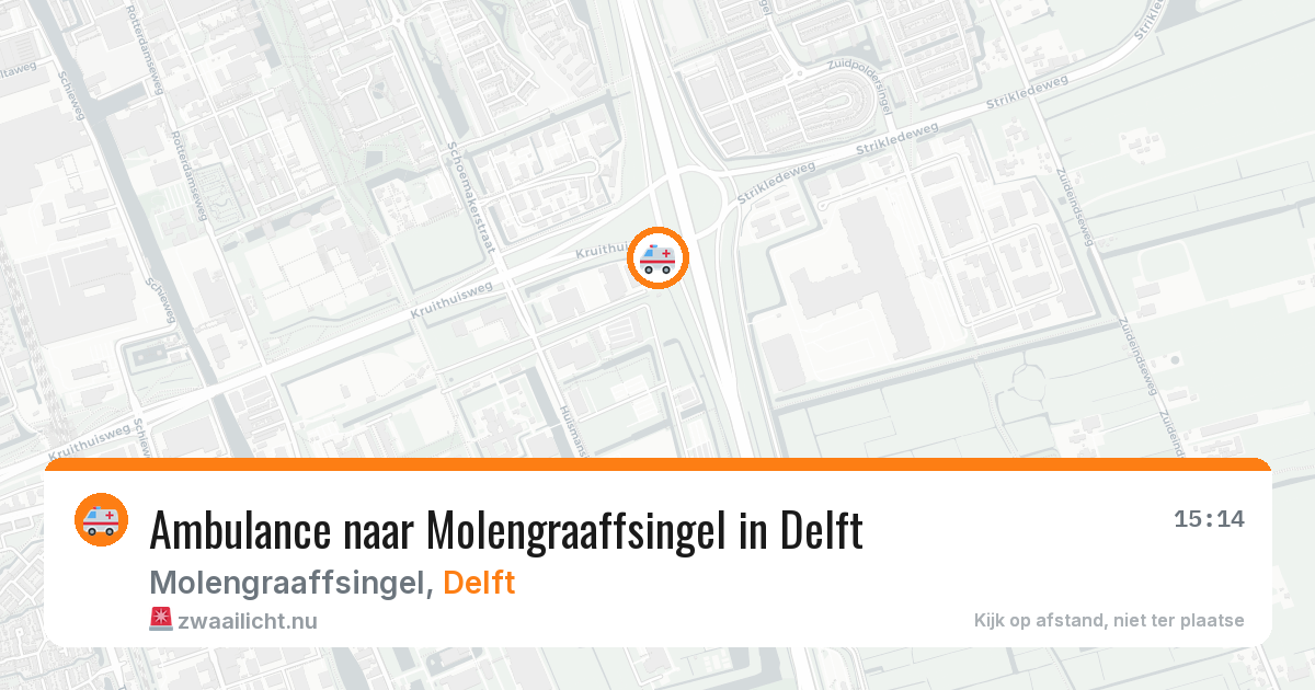 Ambulance naar Molengraaffsingel in Delft — 27 mei 2026