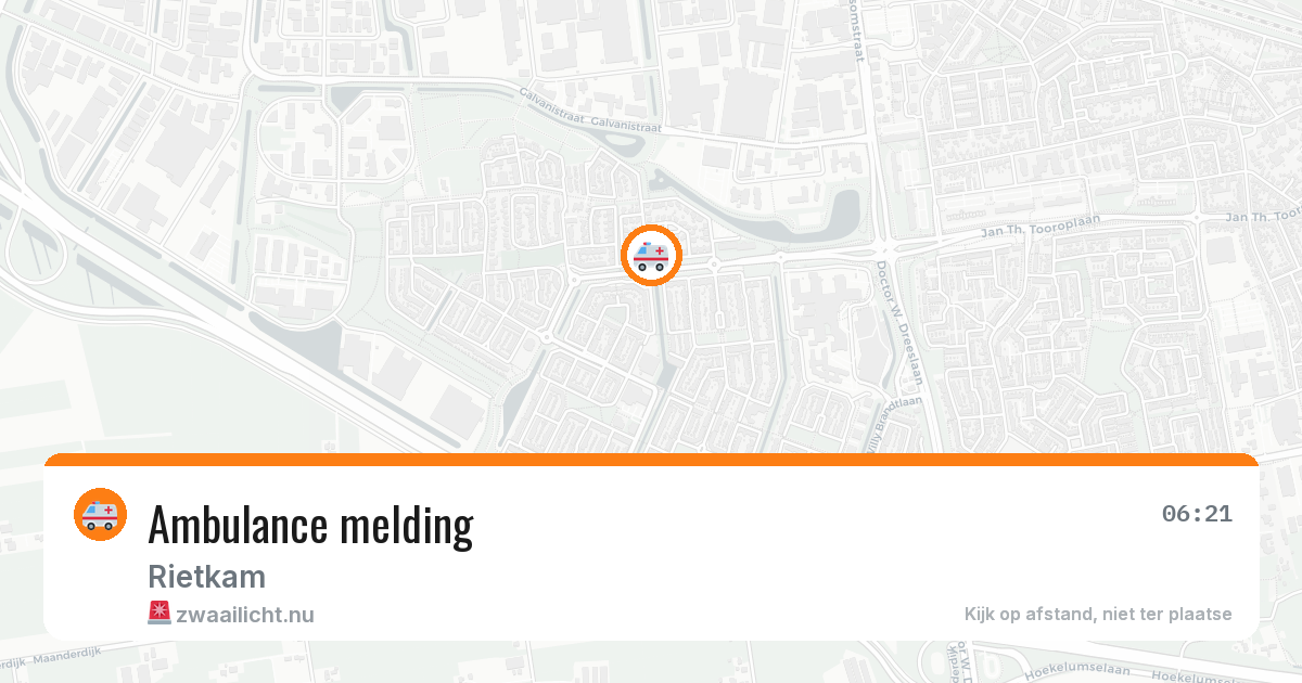 Ambulance melding — 8 jul 2026