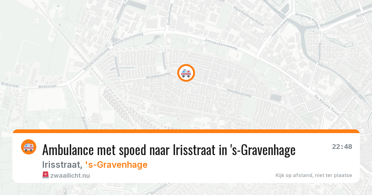 Ambulance met spoed naar Irisstraat in 's-Gravenhage — 17 mrt 2026