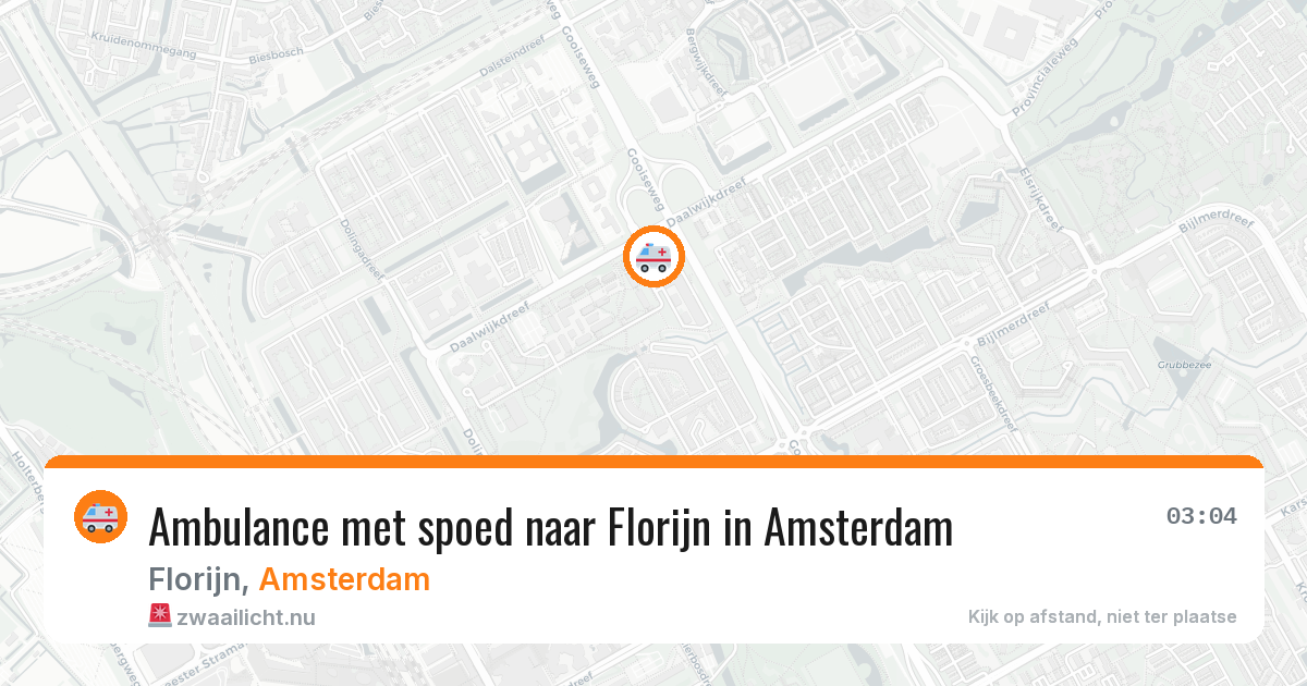 Ambulance met spoed naar Florijn in Amsterdam — 19 jul 2026