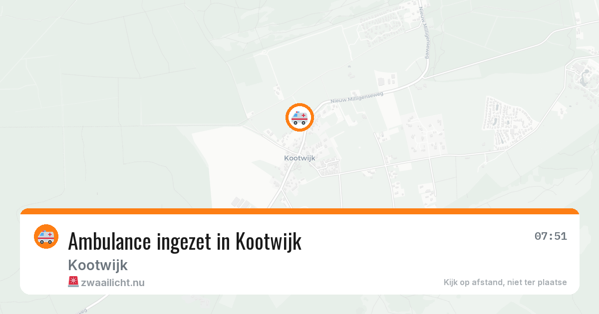 Ambulance ingezet in Kootwijk — 28 apr 2026