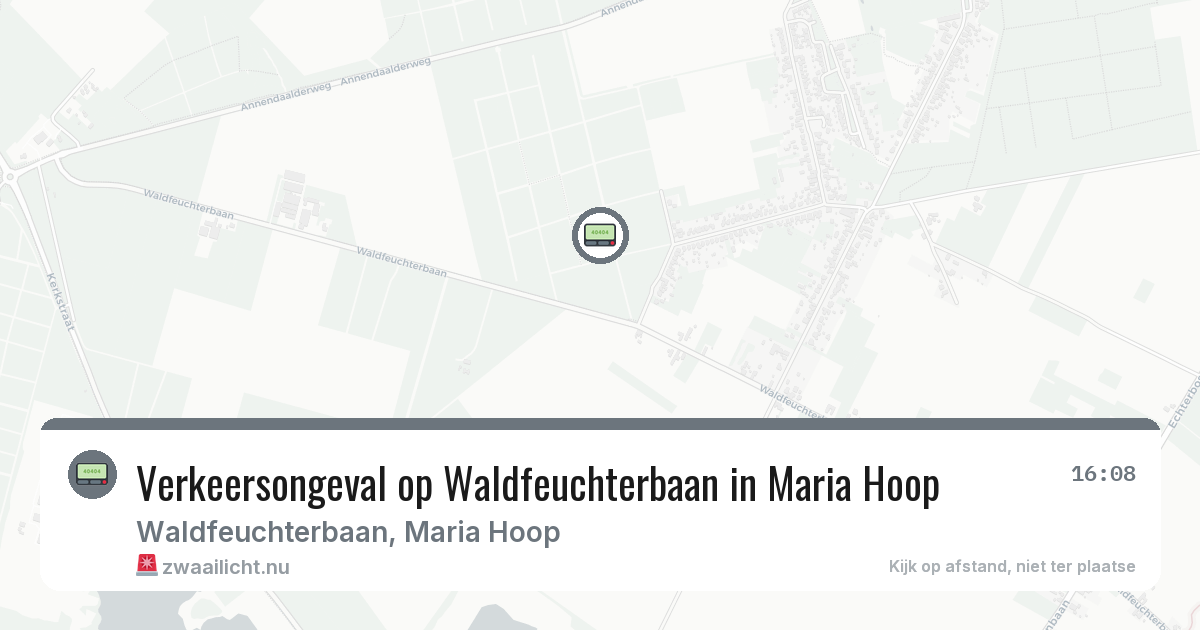 Verkeersongeval op Waldfeuchterbaan in Maria Hoop — 2 jul 2026