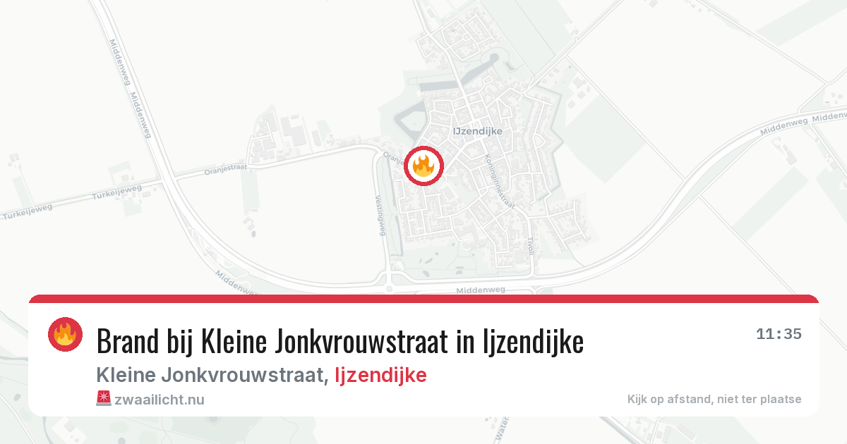 Brand bij Kleine Jonkvrouwstraat in Ijzendijke — 14 feb 2026