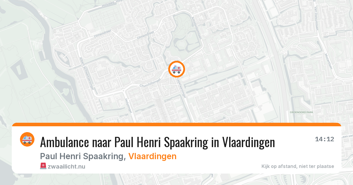 Ambulance naar Paul Henri Spaakring in Vlaardingen — 17 jul 2026