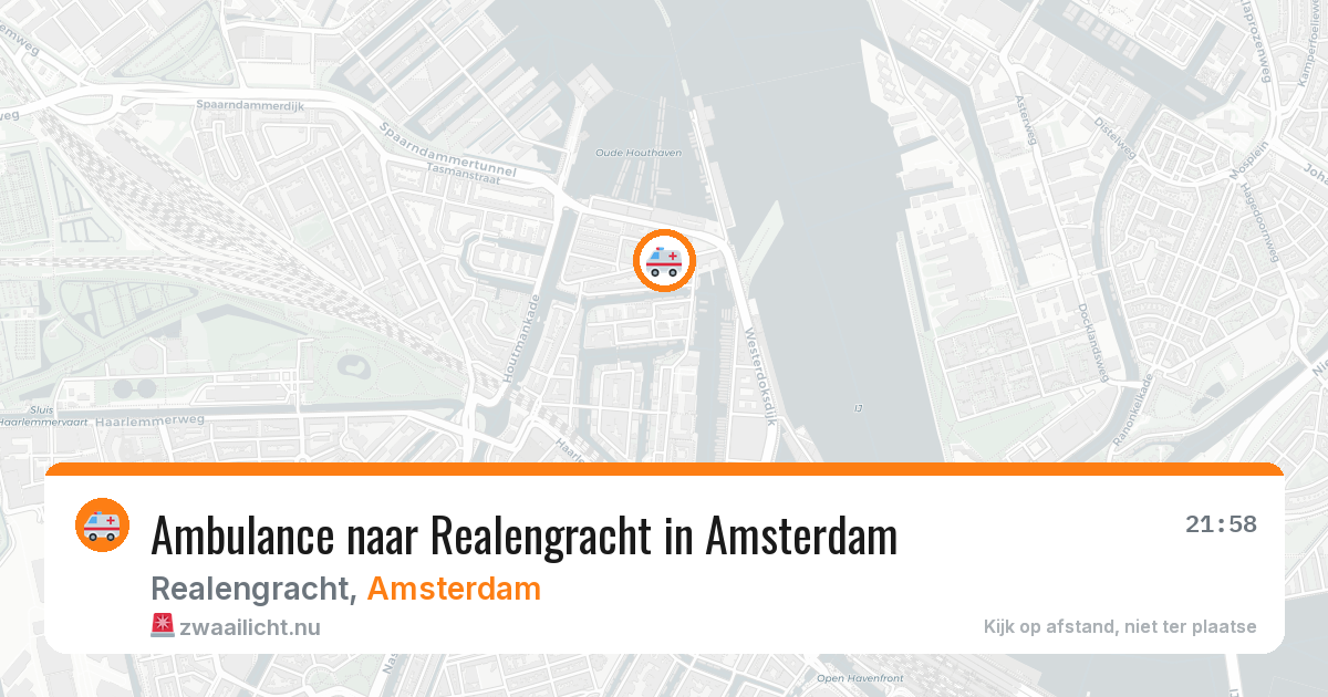 Ambulance naar Realengracht in Amsterdam — 22 jul 2026