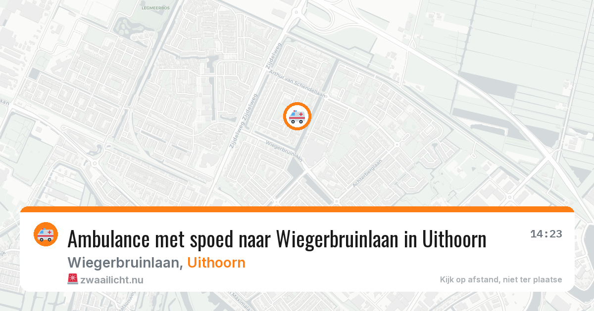 Ambulance met spoed naar Wiegerbruinlaan in Uithoorn — 9 jul 2026
