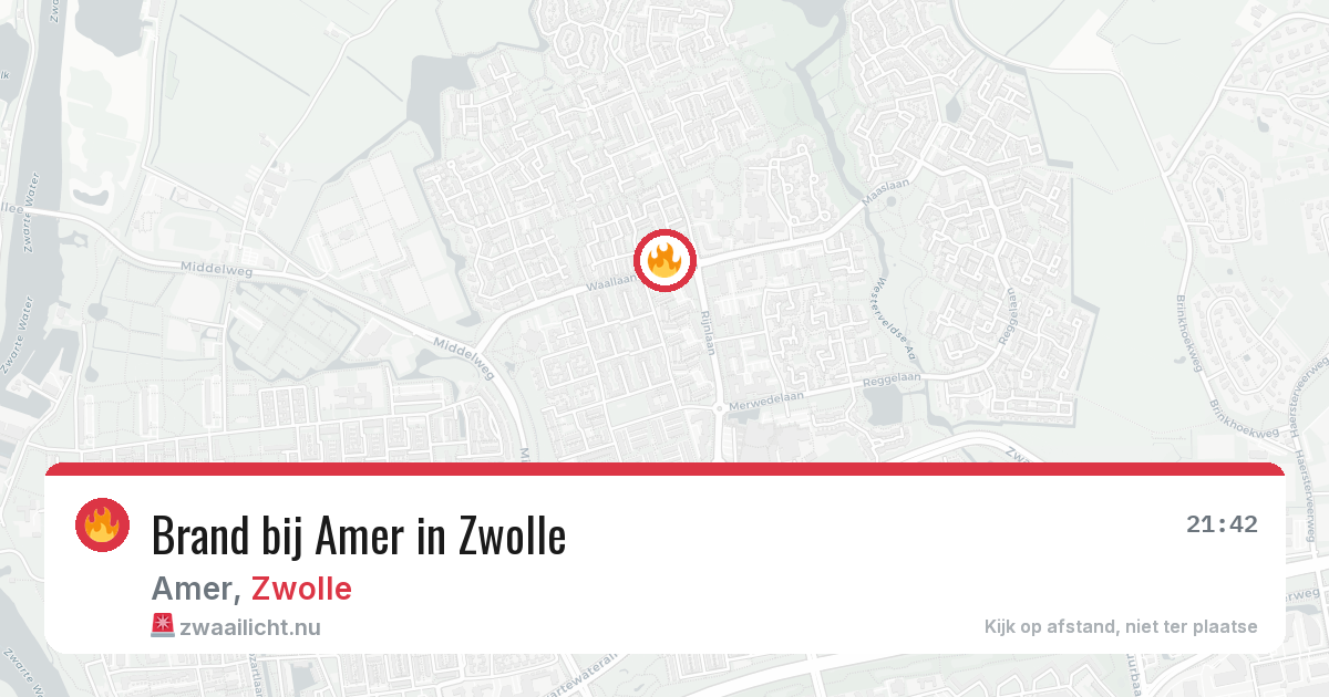 Brand bij Amer in Zwolle — 27 mei 2026