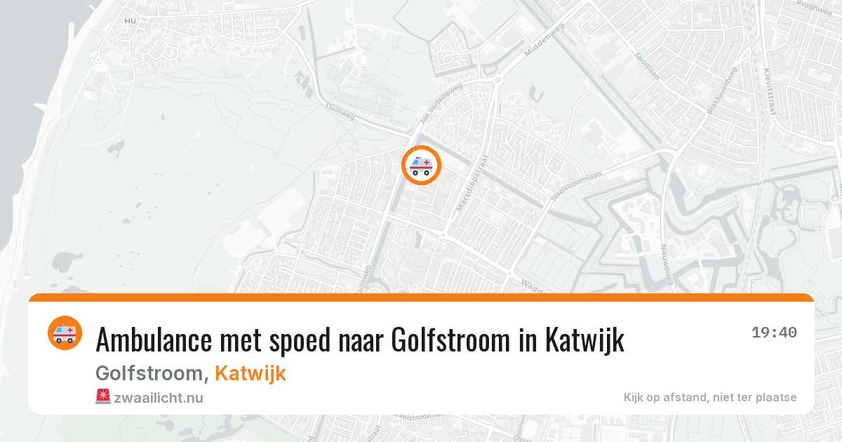 Ambulance met spoed naar Golfstroom in Katwijk — 16 jan 2026